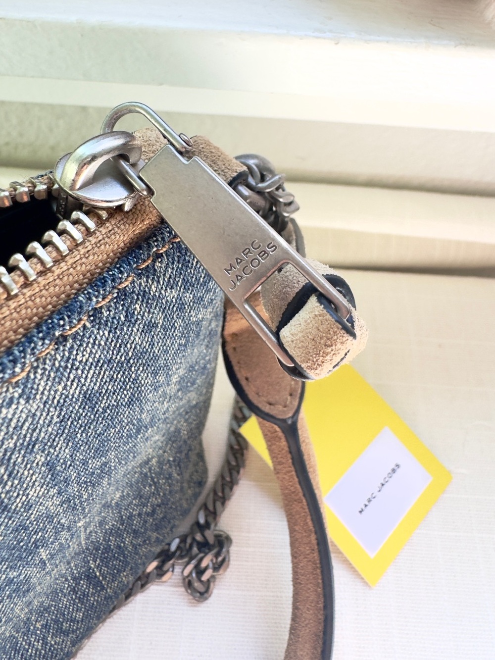 NWT 💙Marc Jacobs The Snapshot Denim Convertible Pochette - Picture 7 of 10